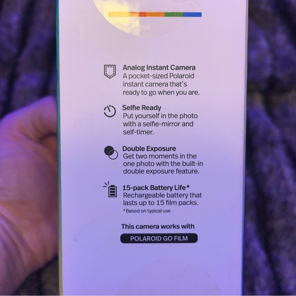 POLAROID GO CAMERA WITH BONUS BOX OF FILM! - Picture 3 of 4